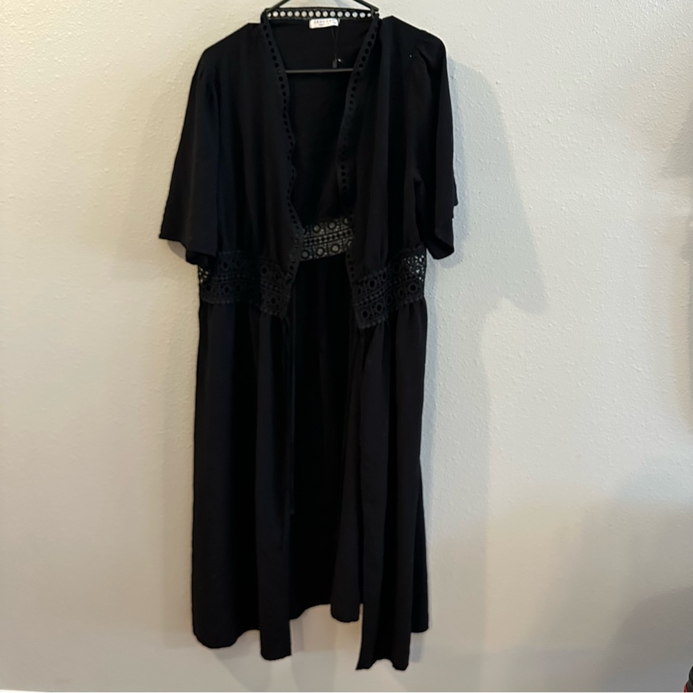 Ekouaer Black Swim Cover Up